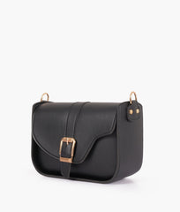 RTW Creation - Black saddle buckle bag