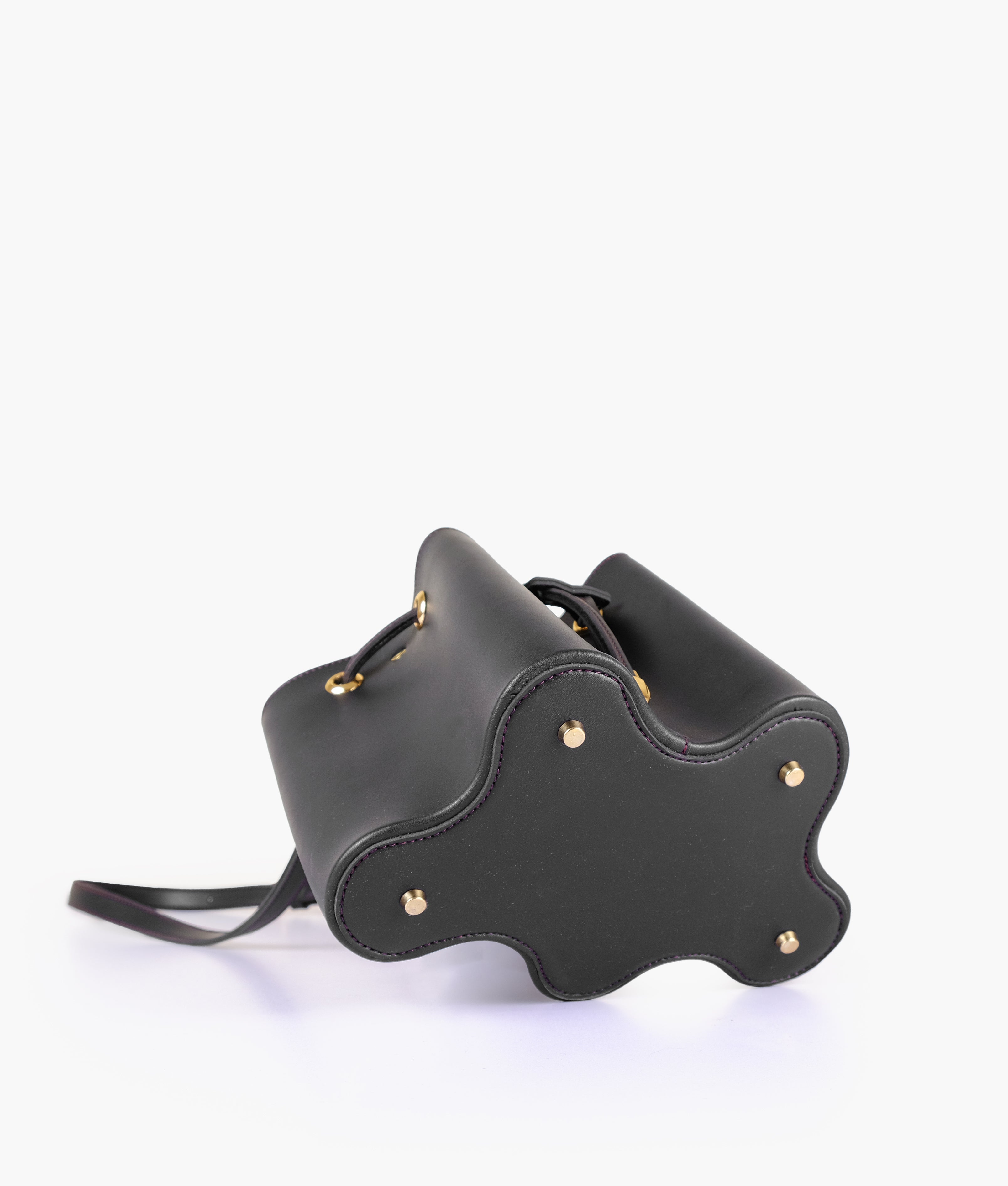 RTW Creation - Black star drawstring bucket bag