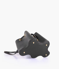 RTW Creation - Black star drawstring bucket bag