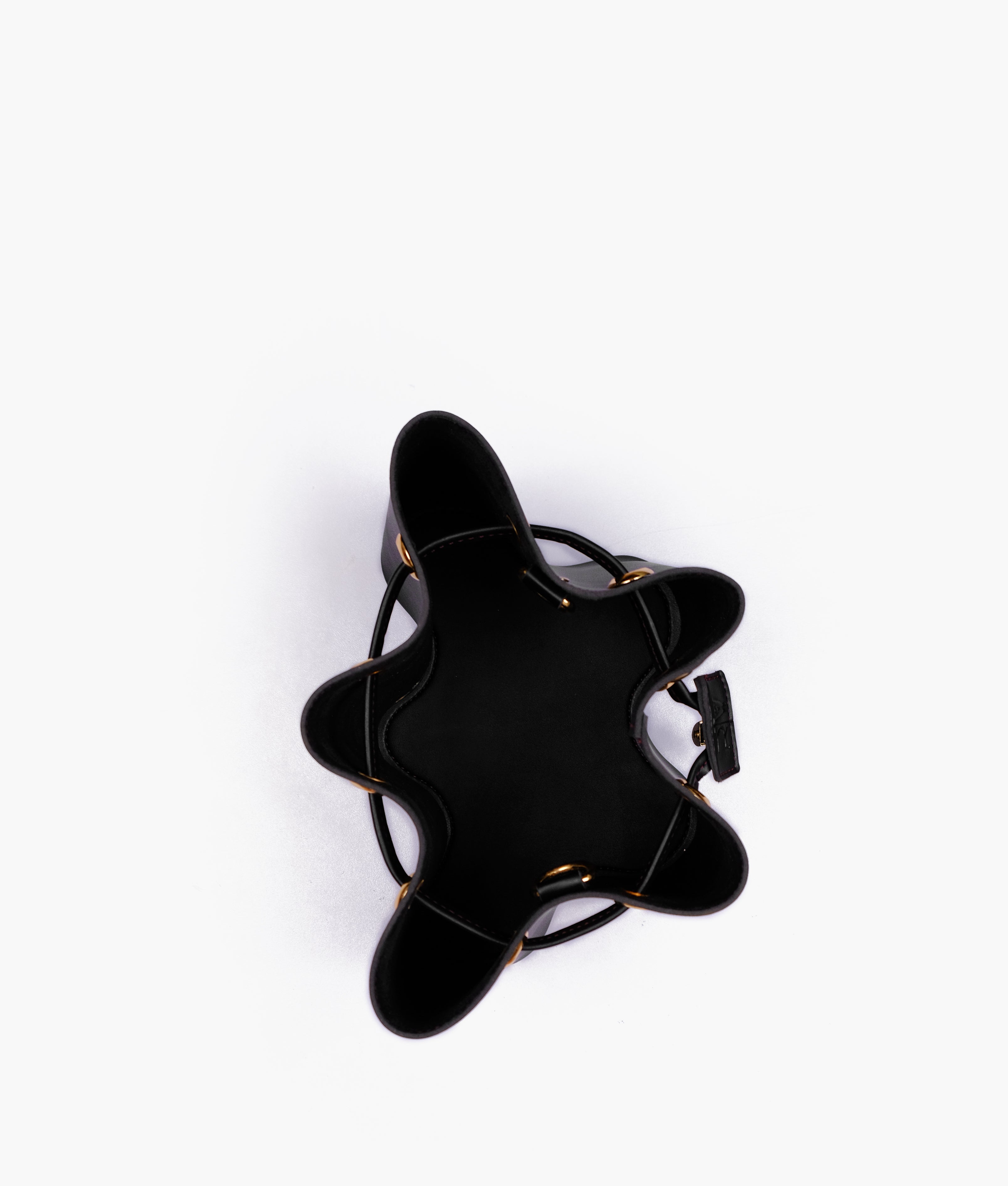 RTW Creation - Black star drawstring bucket bag