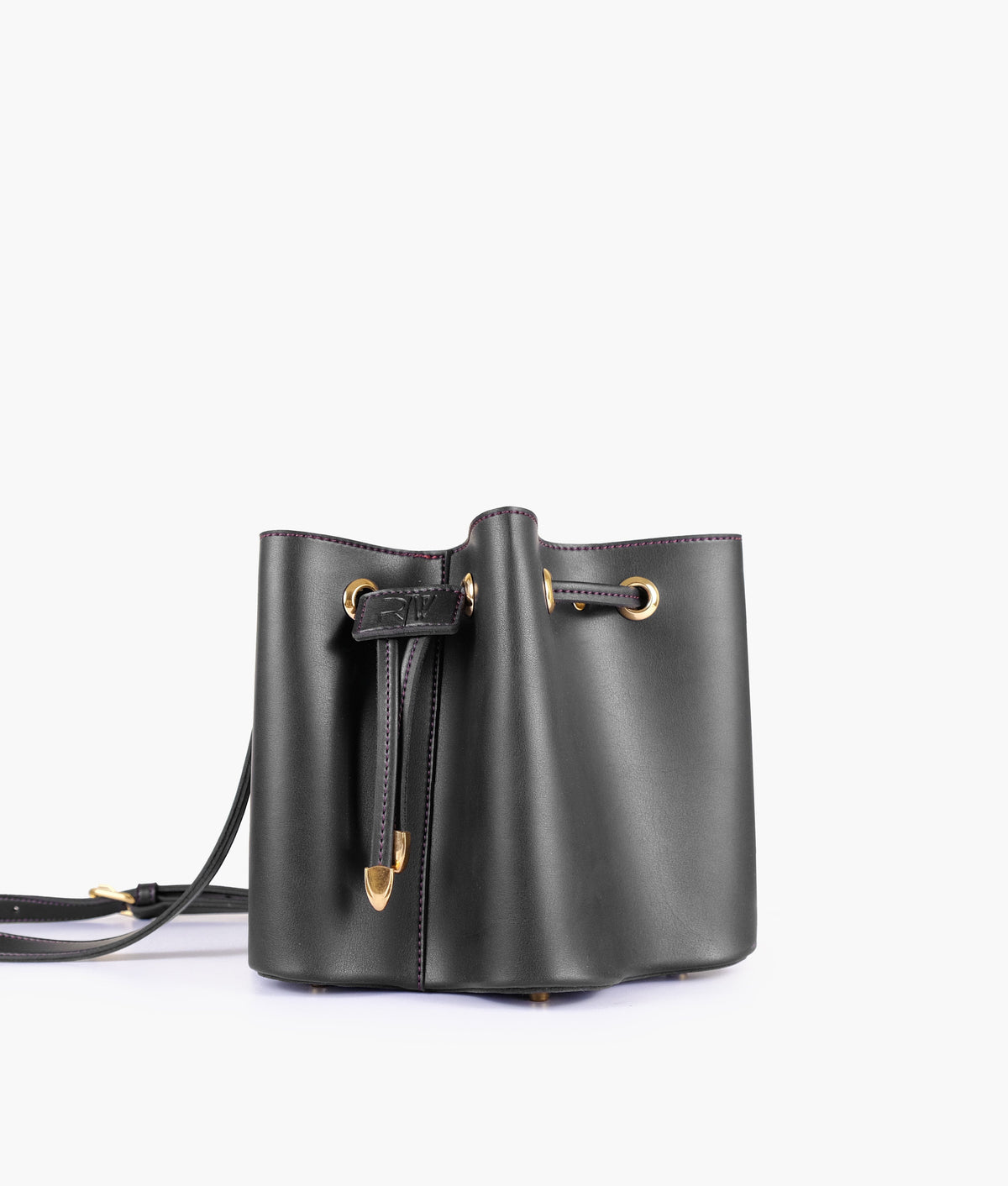 RTW Creation - Black star drawstring bucket bag