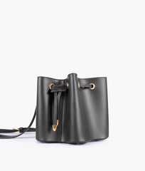 RTW Creation - Black star drawstring bucket bag