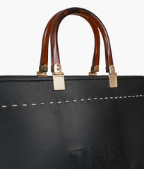 RTW Creation - Black signature tote bag