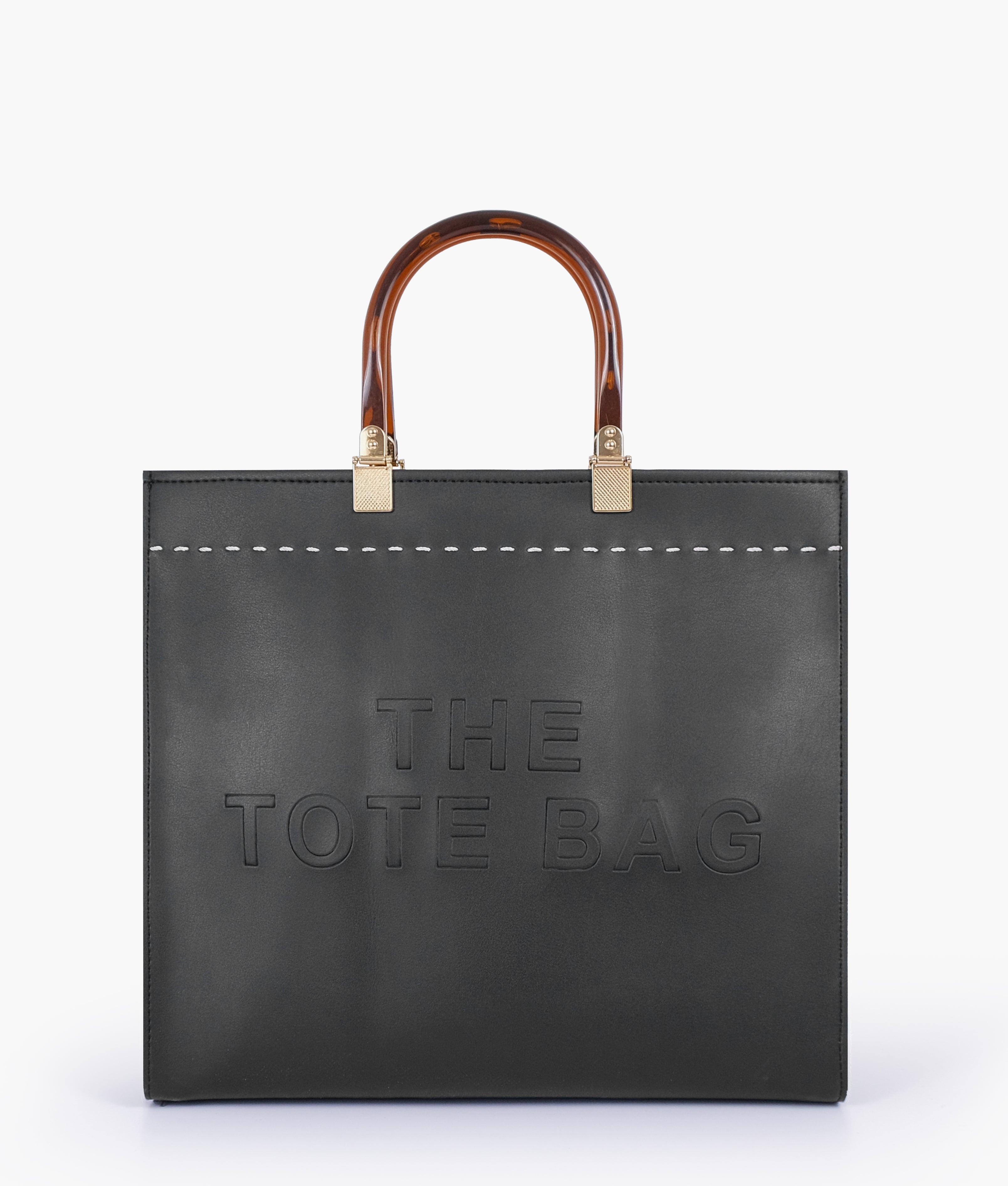 RTW Creation - Black signature tote bag