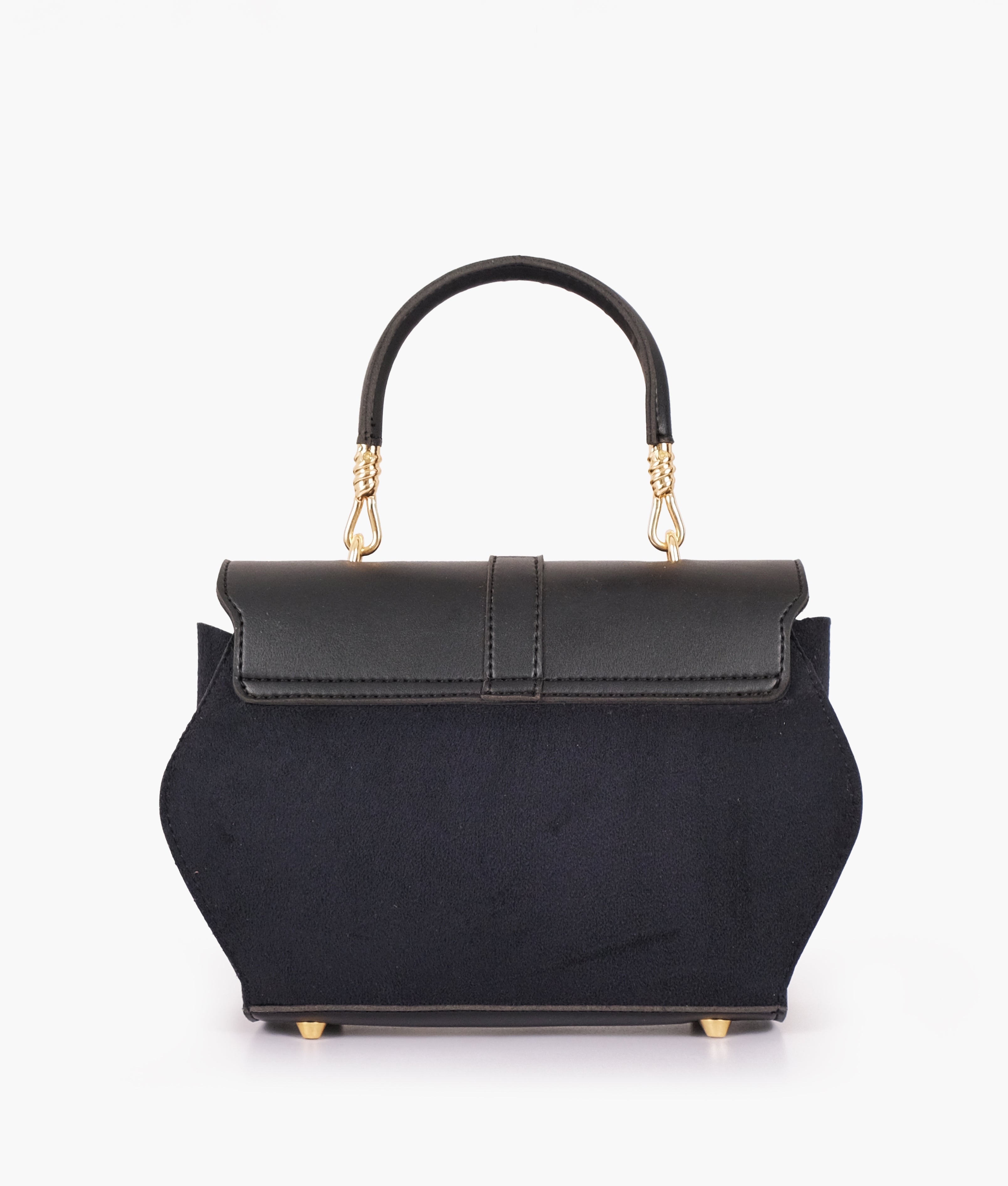 RTW Creation - Black top-handle hexagon bag