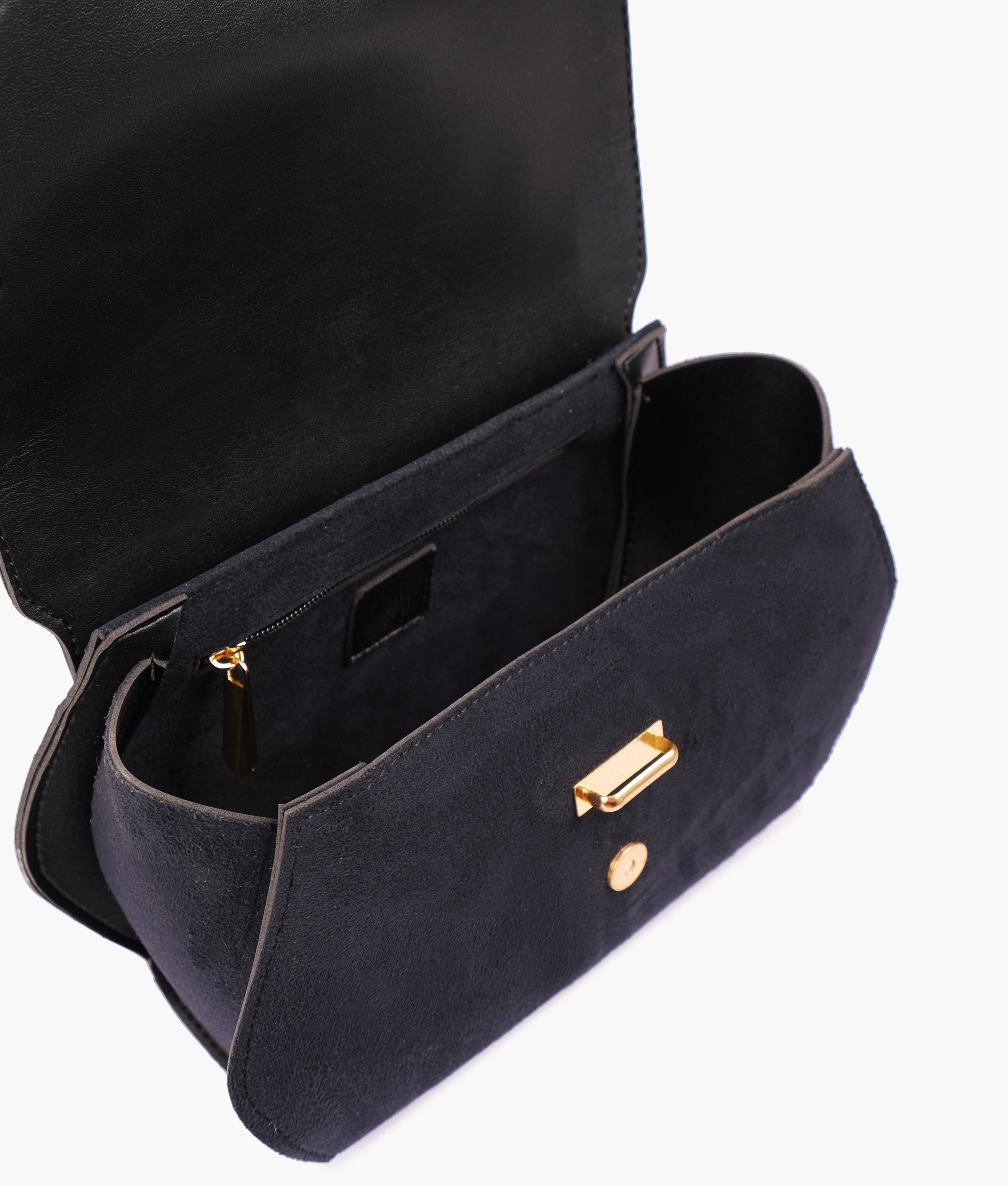 RTW Creation - Black top-handle hexagon bag