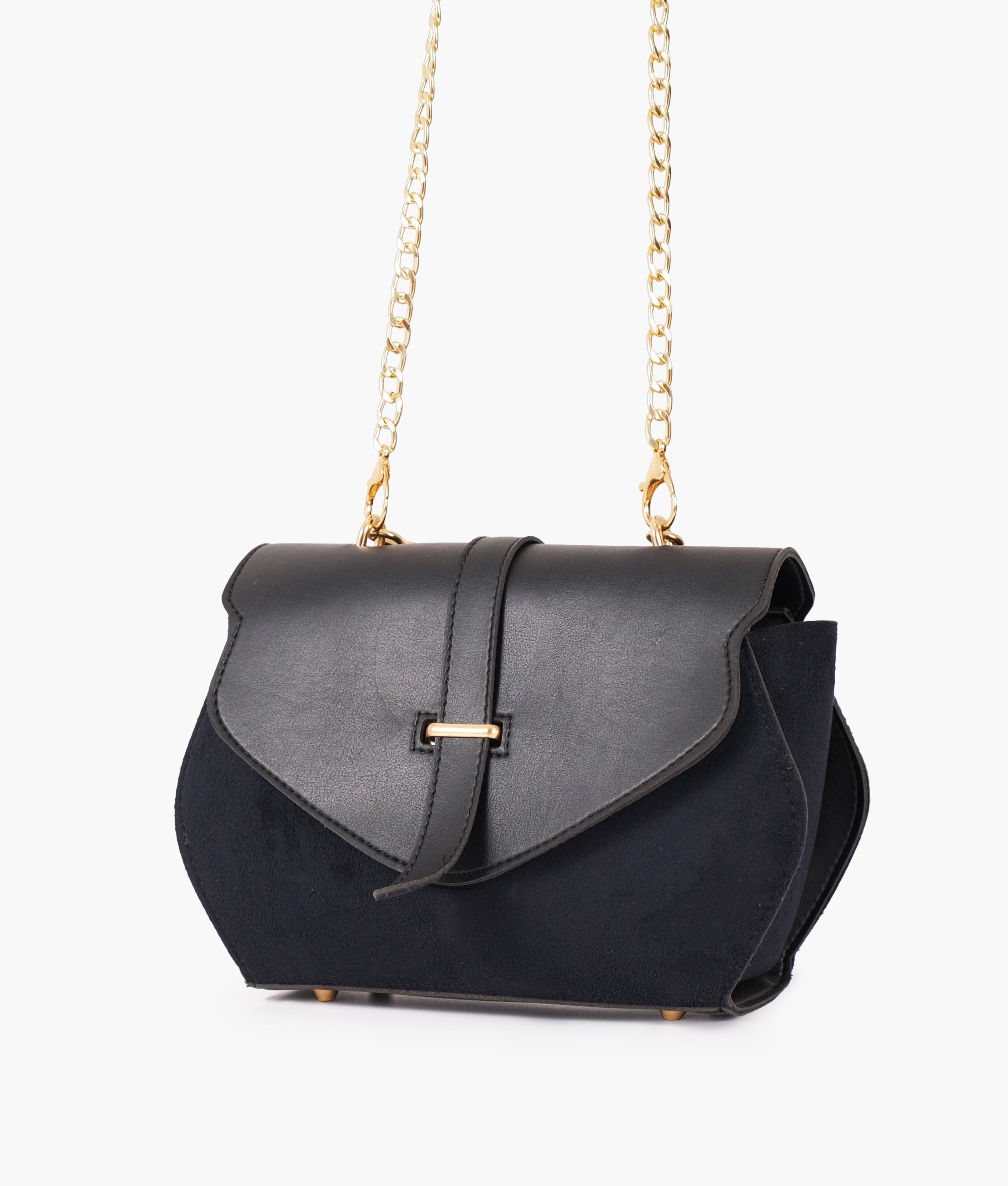 RTW Creation - Black top-handle hexagon bag