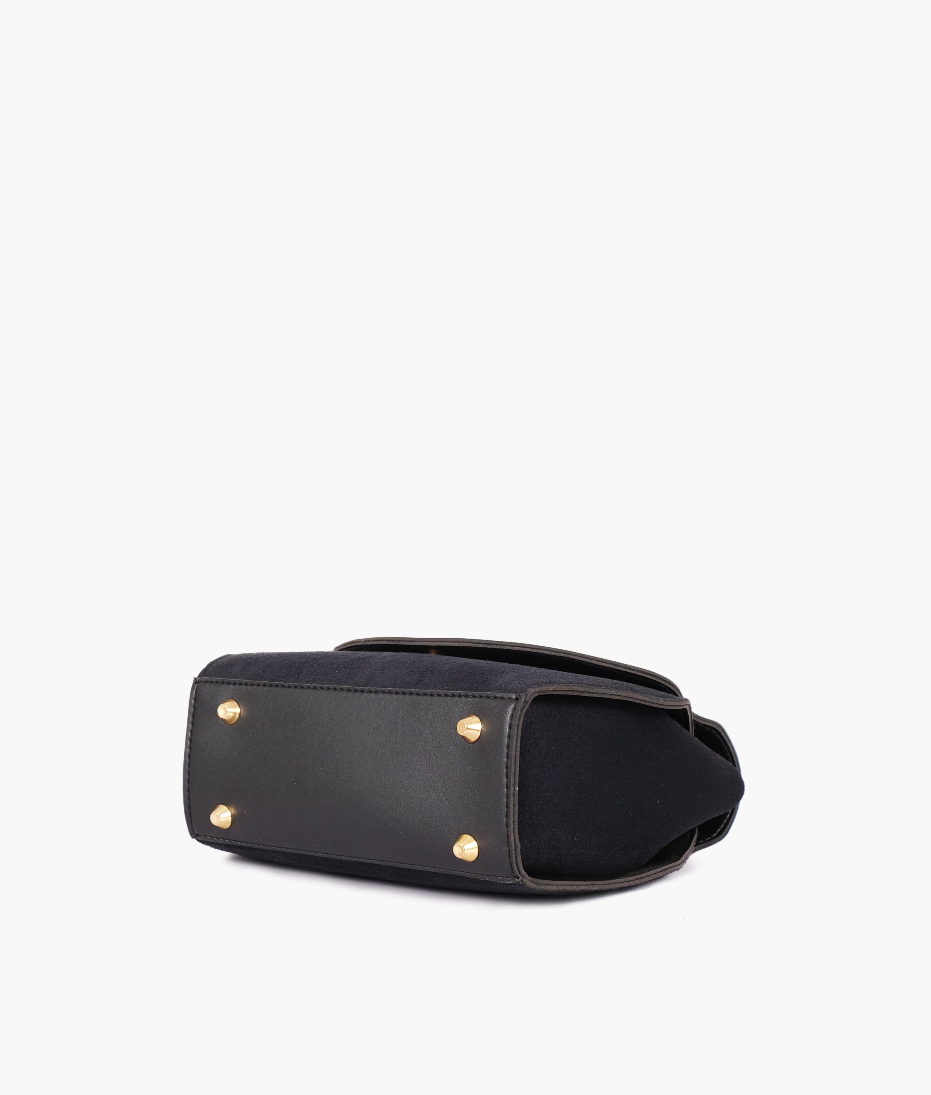 RTW Creation - Black top-handle hexagon bag