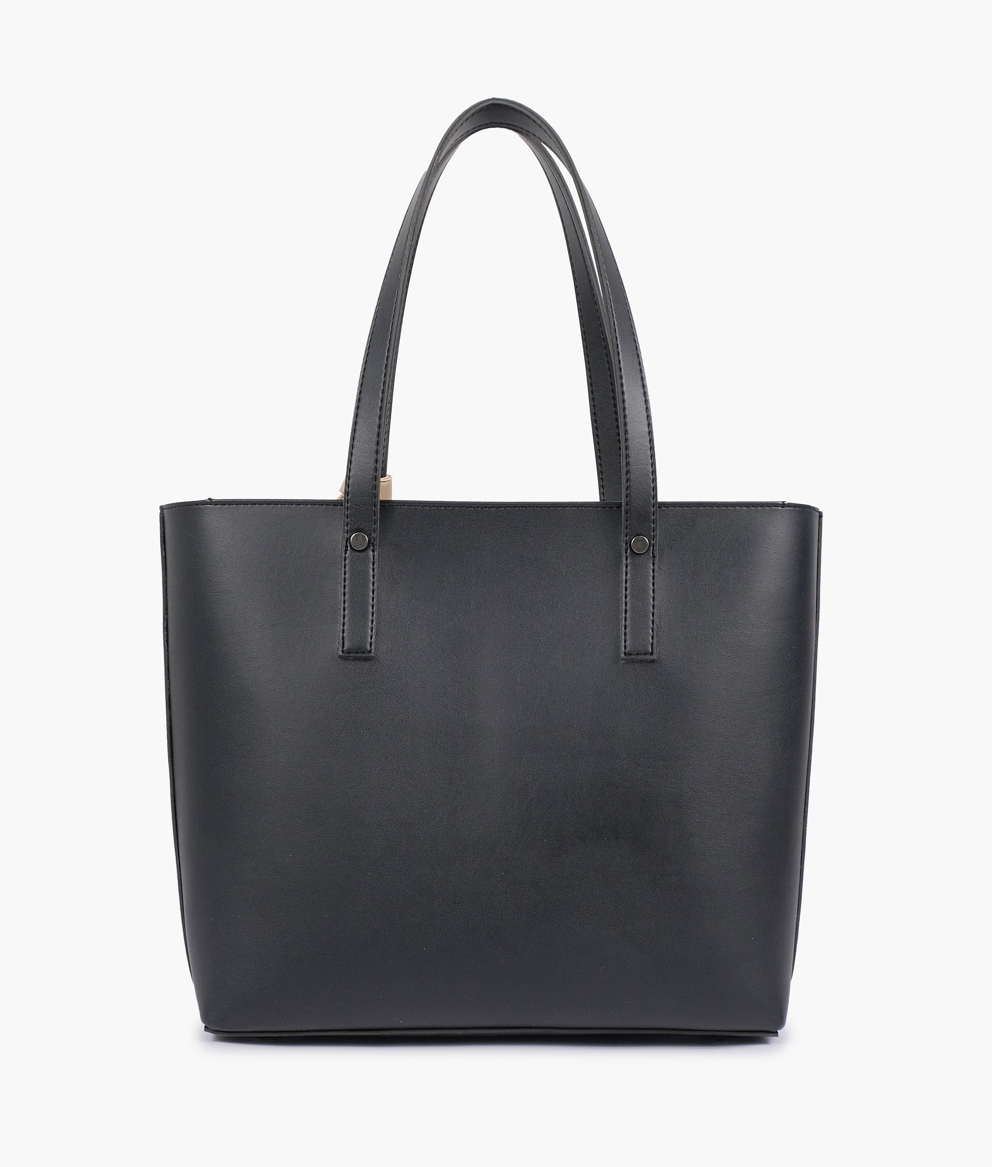 RTW Creation - Black tote bag with detachable pouch
