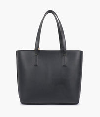 RTW Creation - Black tote bag with detachable pouch