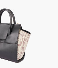 RTW Creation - Black trapeze handbag