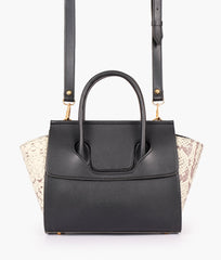 RTW Creation - Black trapeze handbag