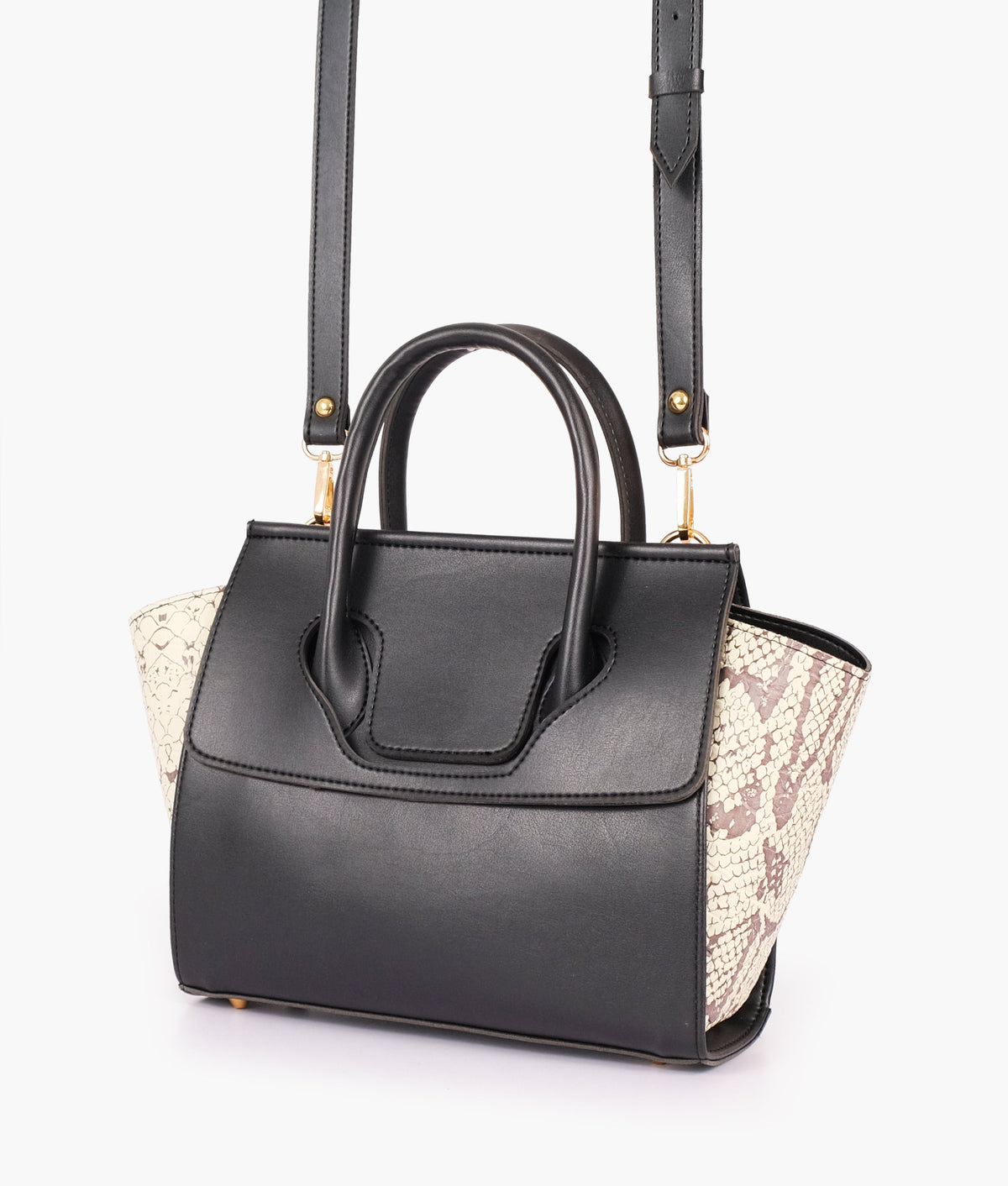 RTW Creation - Black trapeze handbag