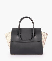 RTW Creation - Black trapeze handbag