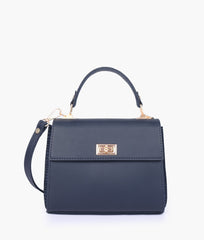 RTW Creation - Blue criss-cross top-handle bag