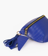 RTW Creation - Blue crocodile belt bag