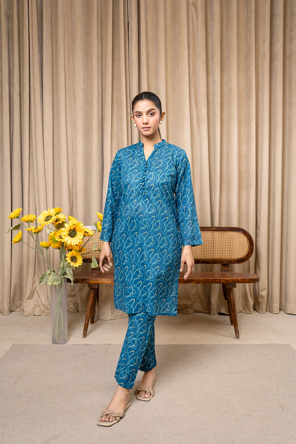 Aqs N Man 2PC Matching Separates Lawn Suit | AM-007