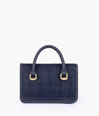 RTW Creation - Blue patterned cross-body with flap