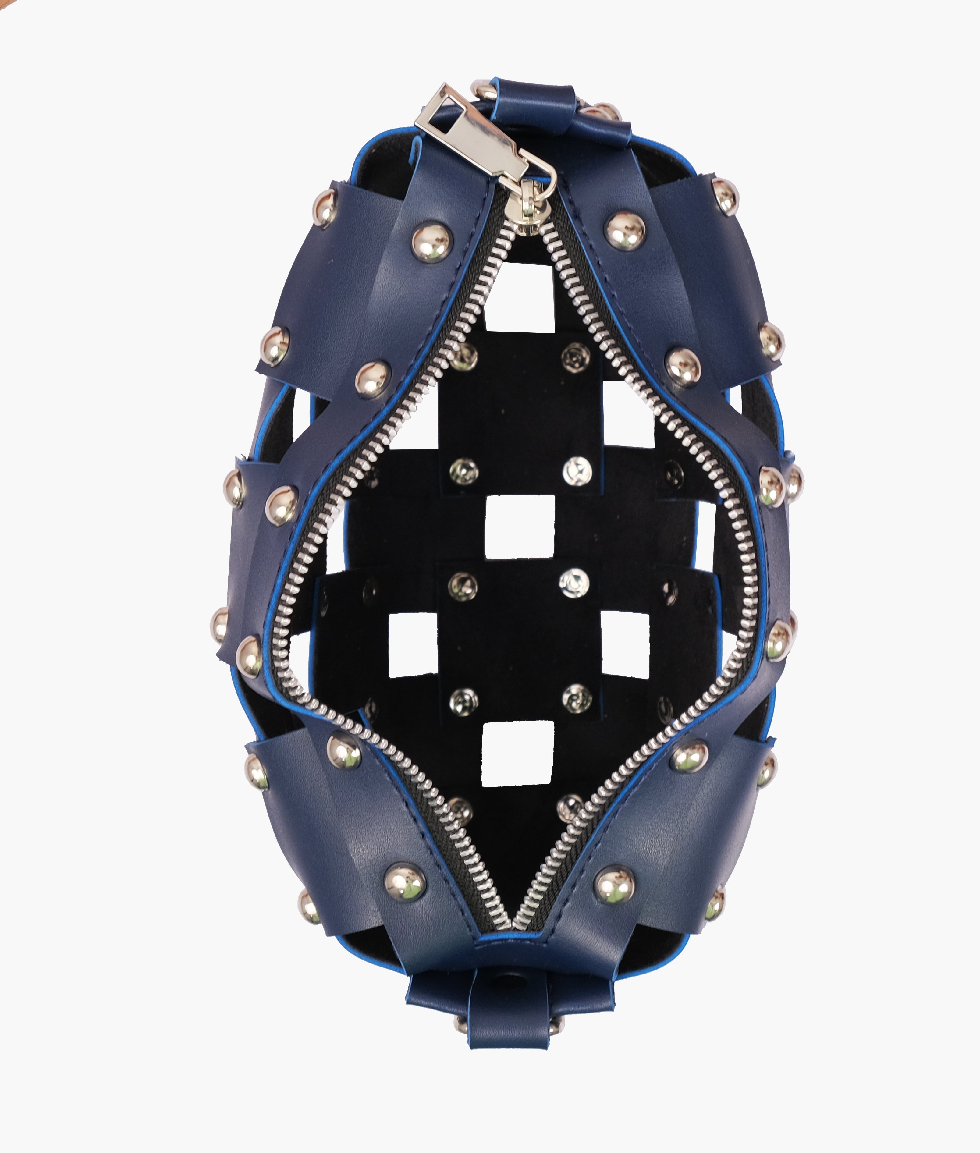 RTW Creation - Blue rivet cross-body bag
