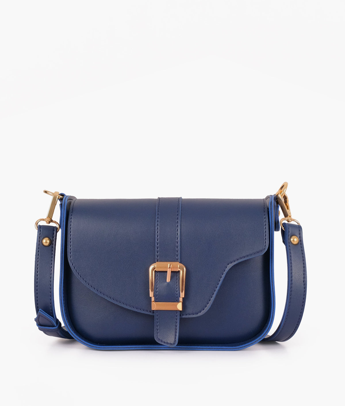 RTW Creation - Blue saddle buckle bag