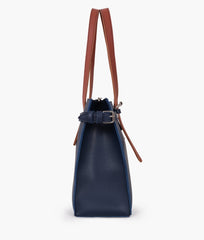 RTW Creation - Blue satchel tote bag