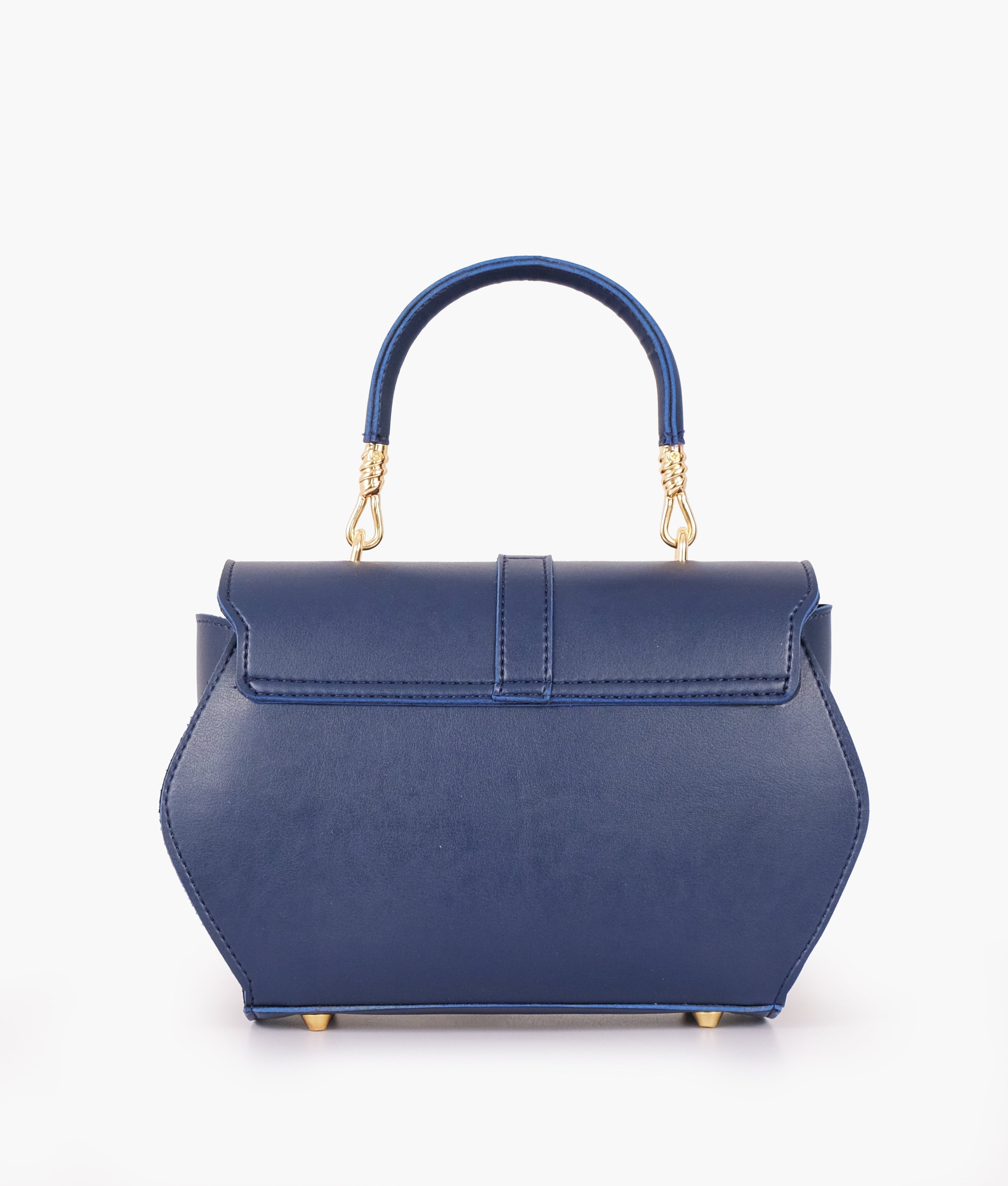 RTW Creation - Blue top-handle hexagon bag