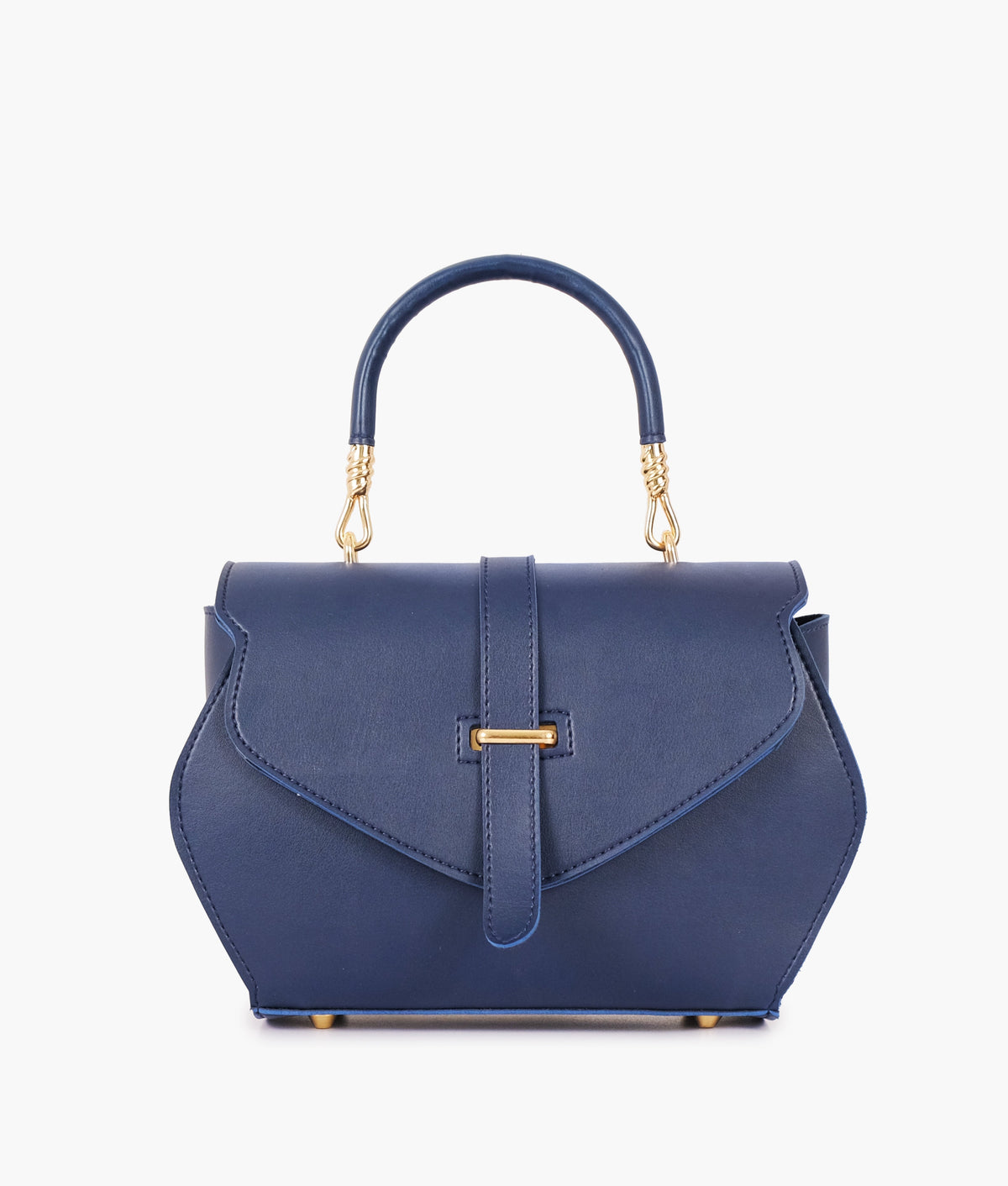RTW Creation - Blue top-handle hexagon bag
