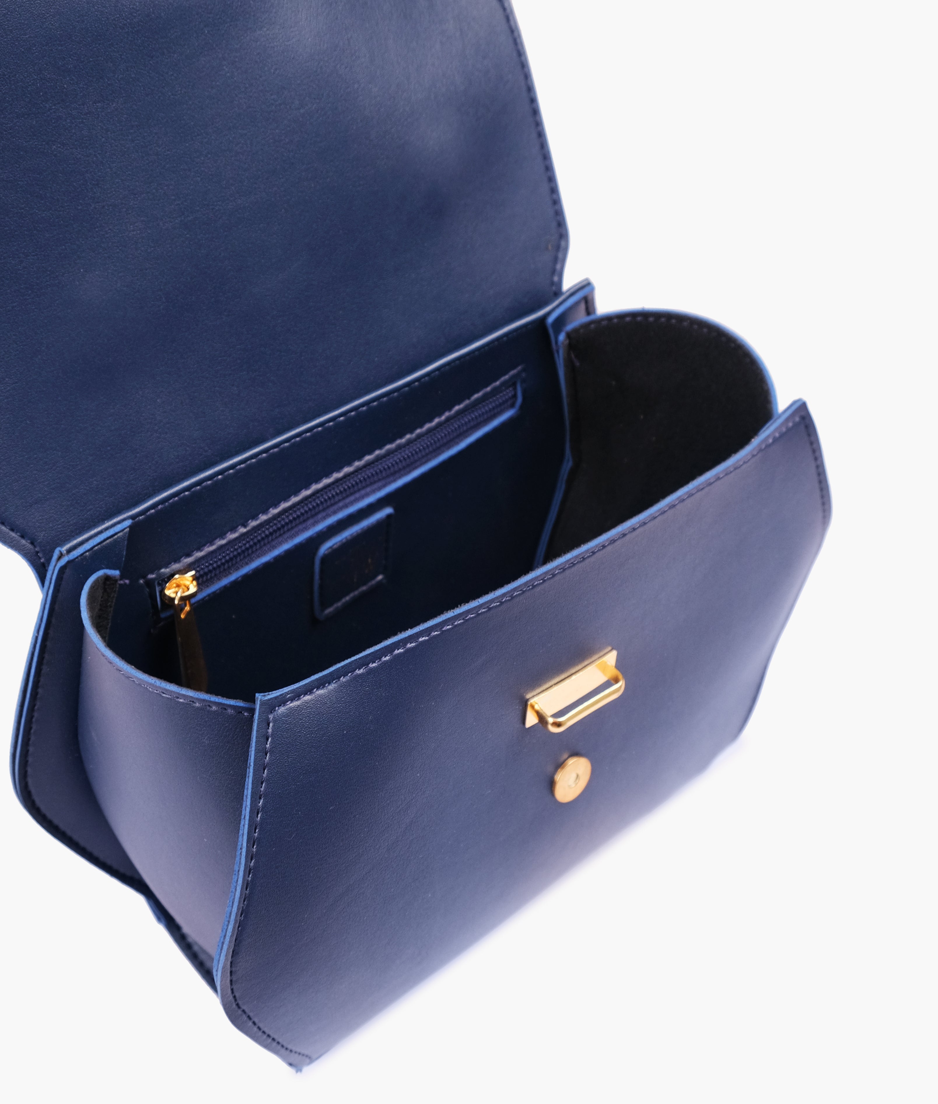 RTW Creation - Blue top-handle hexagon bag