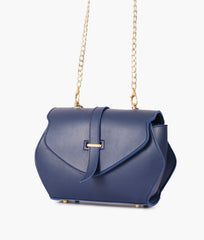 RTW Creation - Blue top-handle hexagon bag