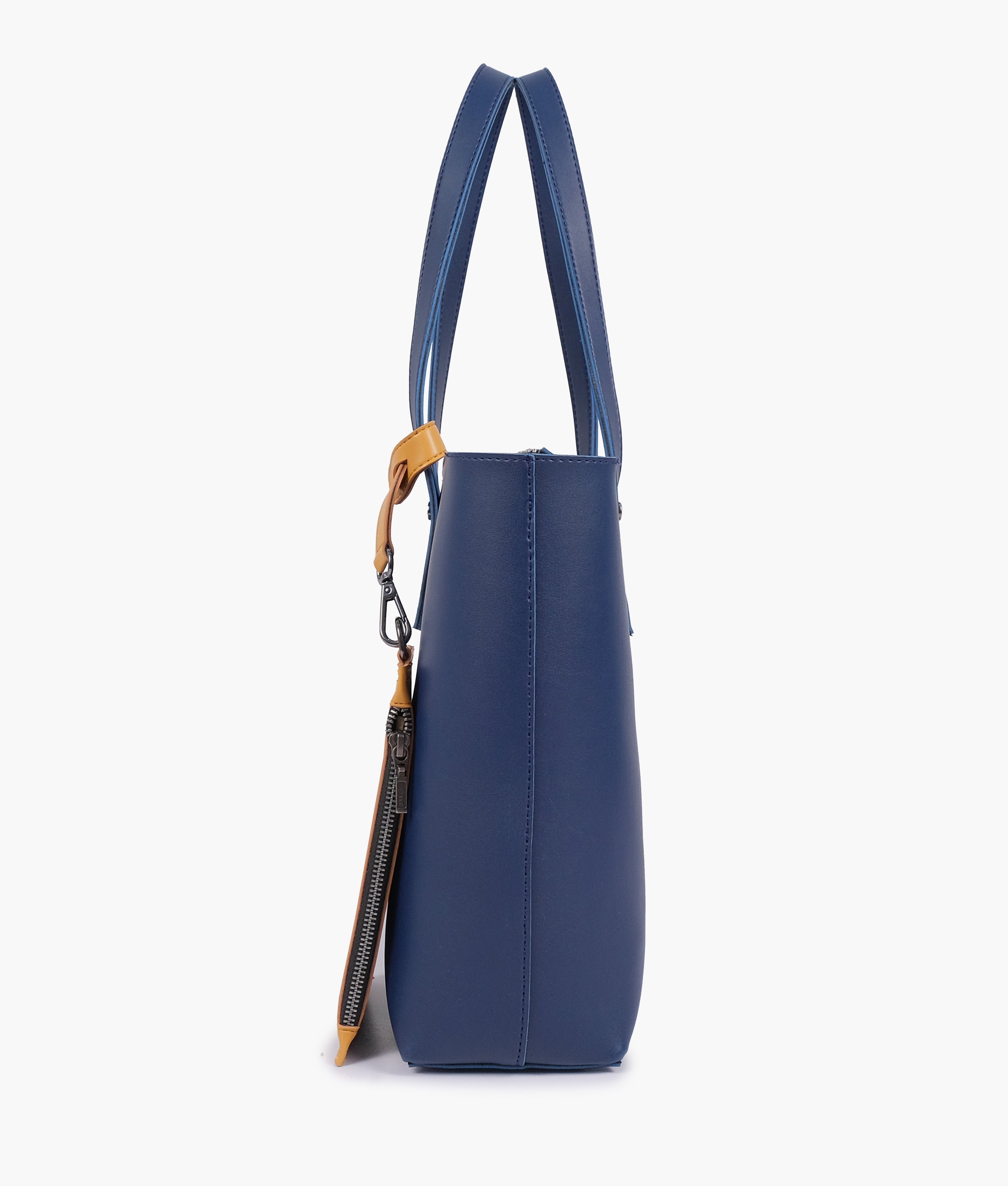 RTW Creation - Blue tote bag with detachable pouch
