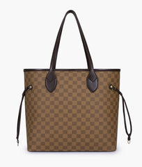 RTW Creation - Brown checkered neverfull tote bag