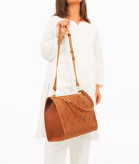 RTW Creation - Brown on-the-go handbag
