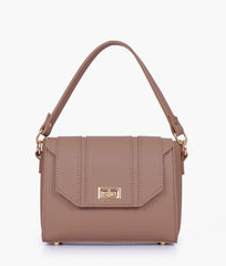 RTW Creation - Brown compact top-handle cross-body bag