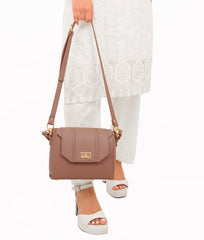 RTW Creation - Brown compact top-handle cross-body bag