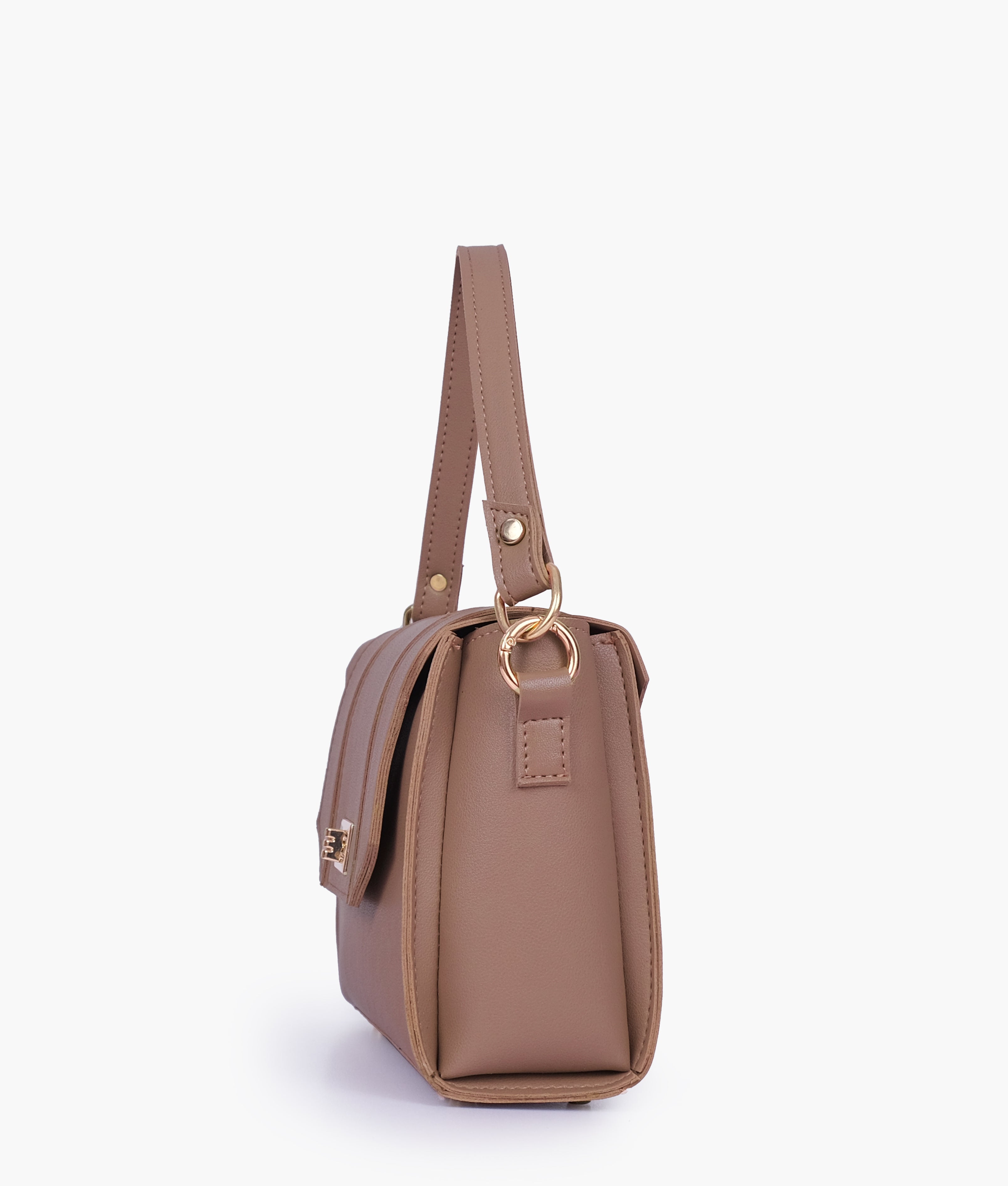 RTW Creation - Brown compact top-handle cross-body bag