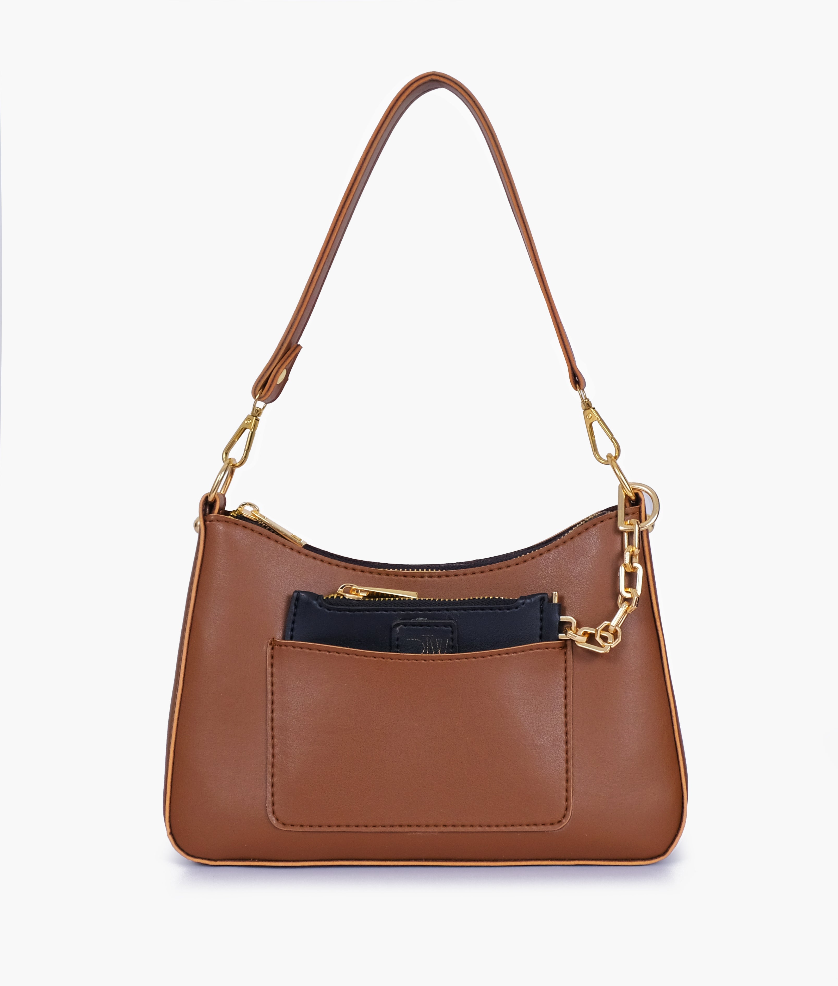 RTW Creation - Brown hobo evening bag