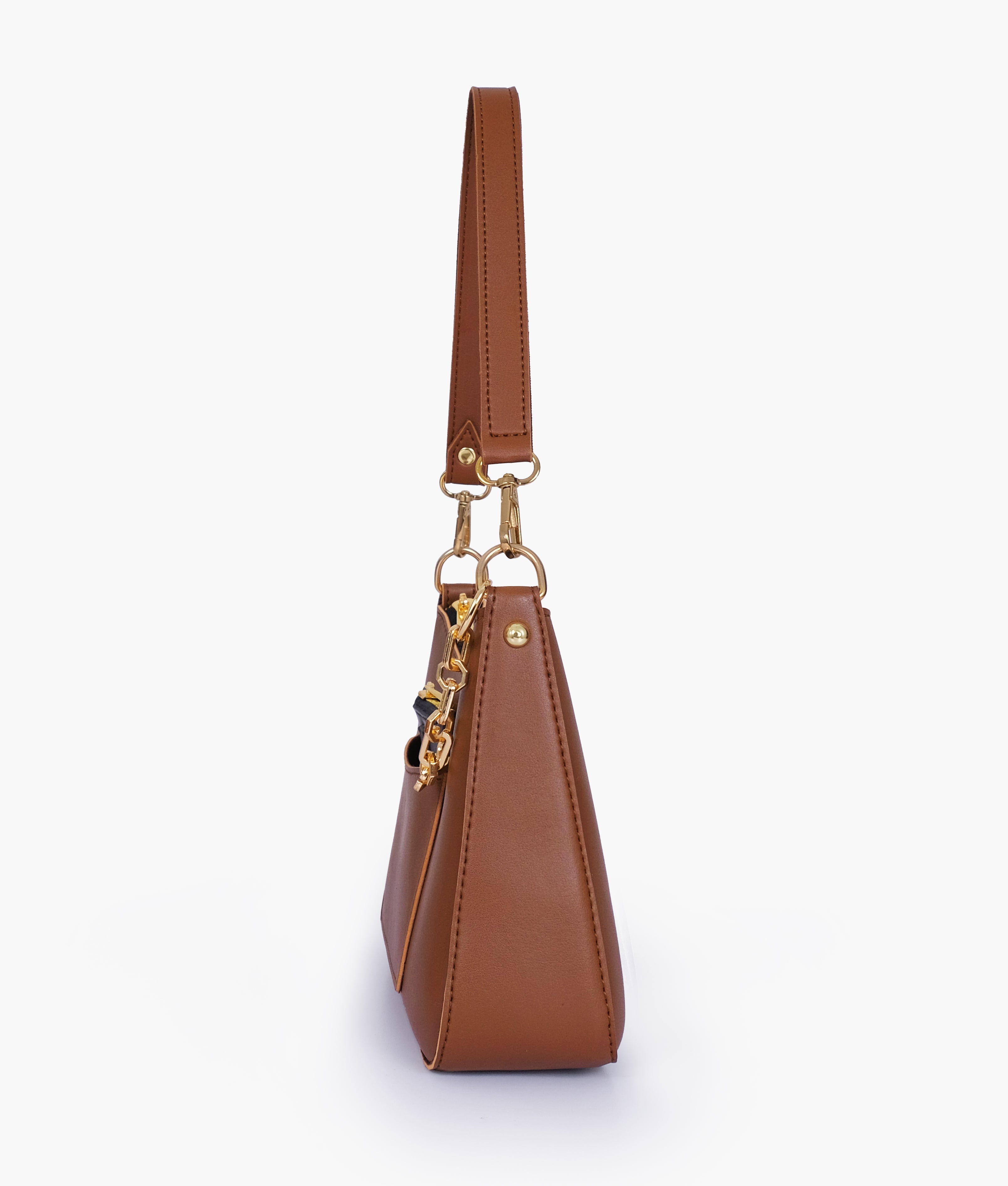 RTW Creation - Brown hobo evening bag
