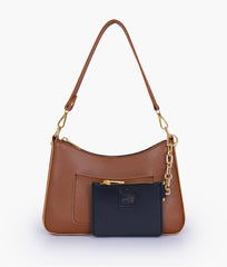 RTW Creation - Brown hobo evening bag