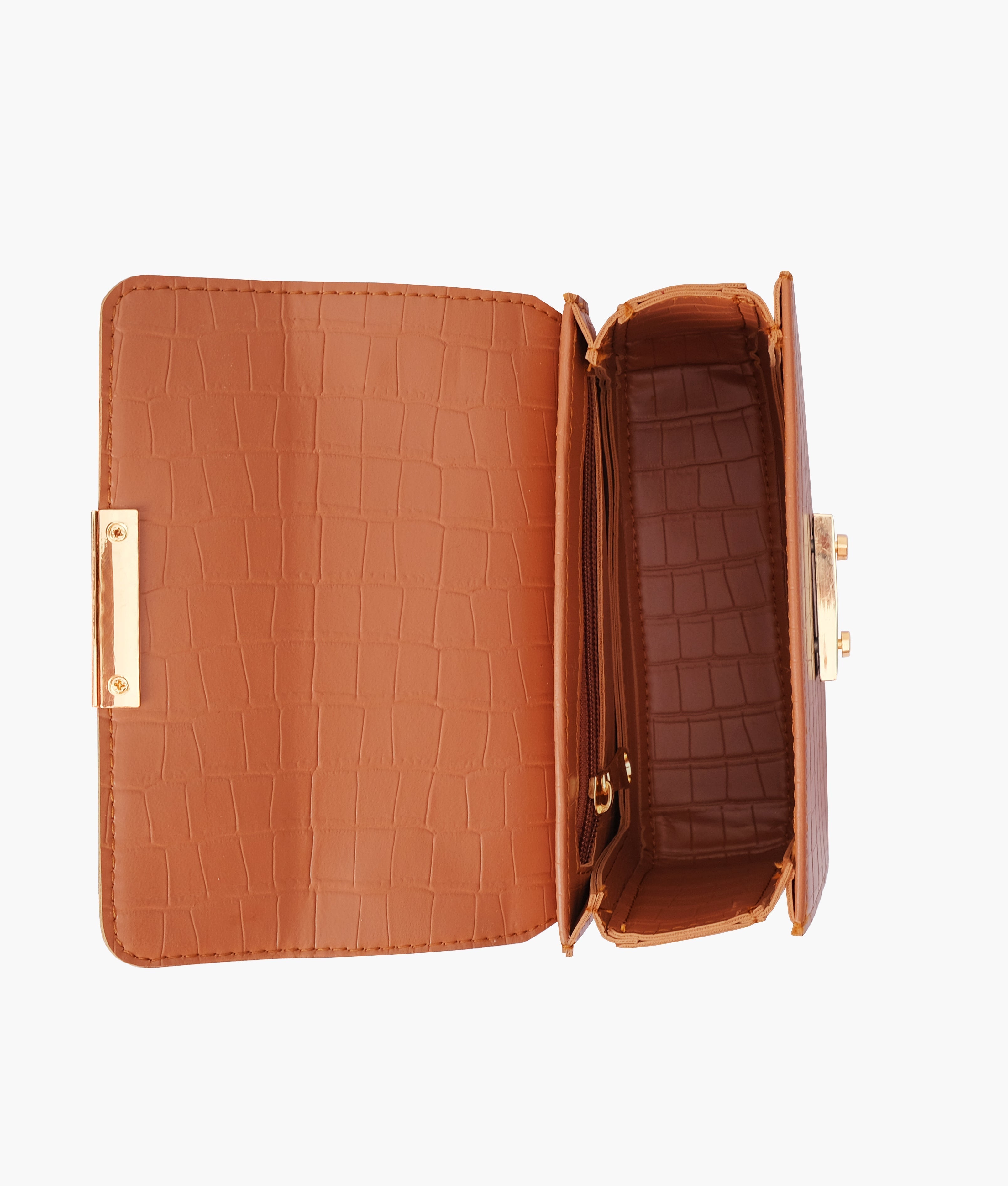 RTW Creation - Brown mini chain-handle cross-body bag