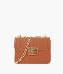 RTW Creation - Brown mini chain-handle cross-body bag