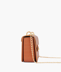 RTW Creation - Brown mini chain-handle cross-body bag