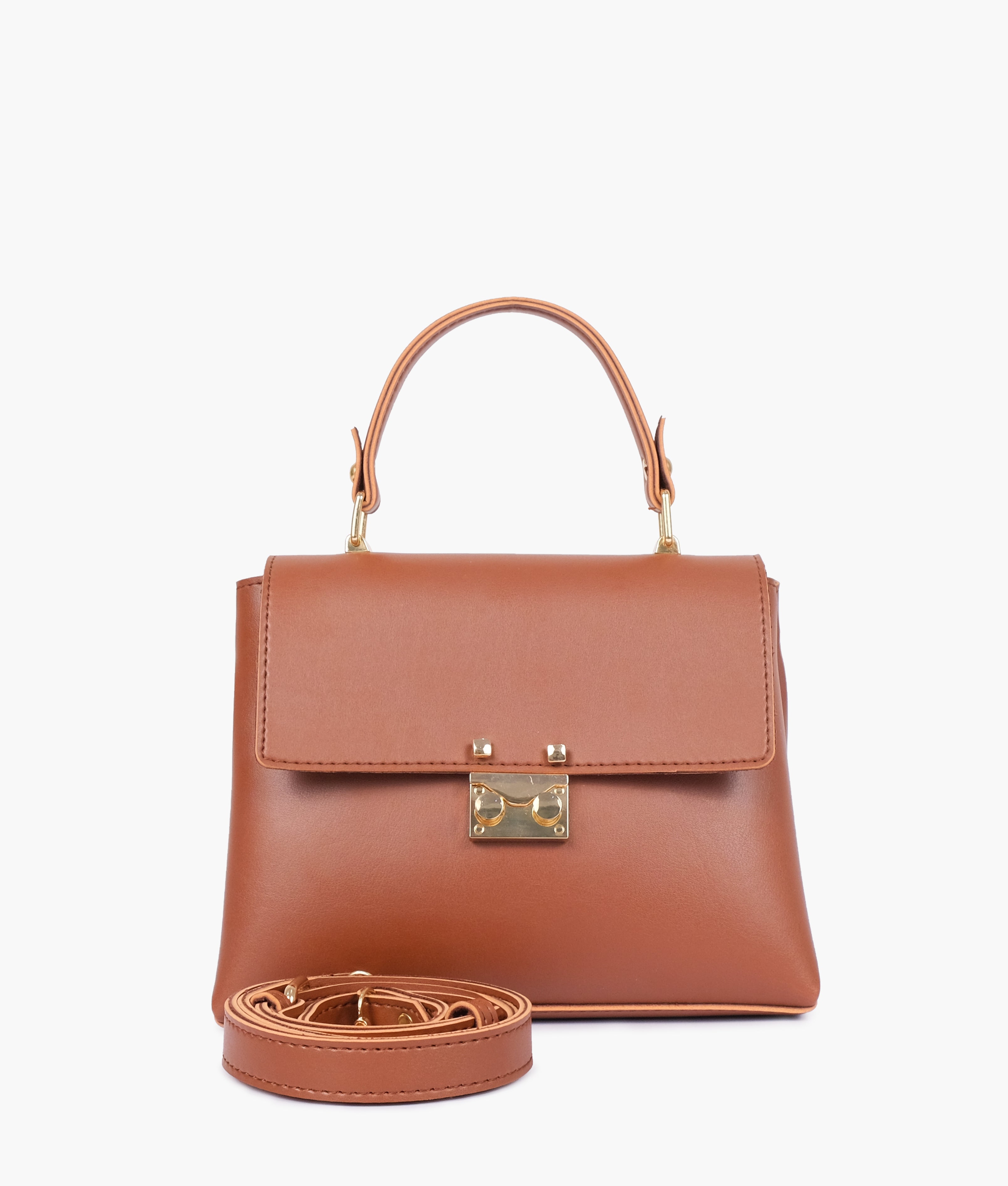 RTW Creation - Brown mini top-handle bag