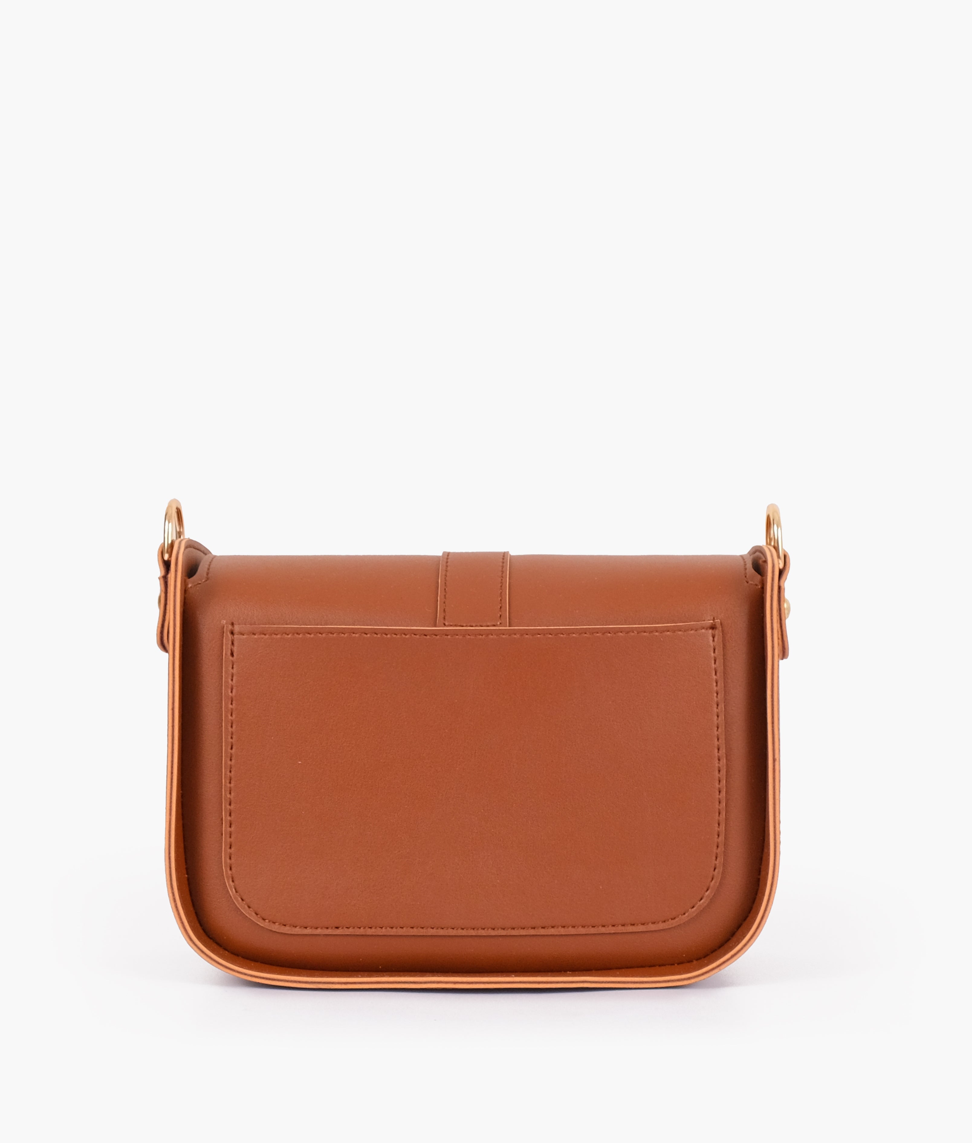 RTW Creation - Brown saddle buckle bag