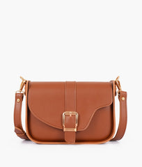 RTW Creation - Brown saddle buckle bag