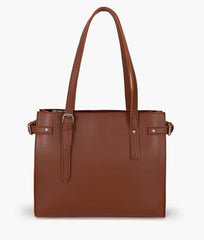 RTW Creation - Brown satchel tote bag