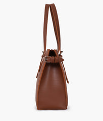 RTW Creation - Brown satchel tote bag