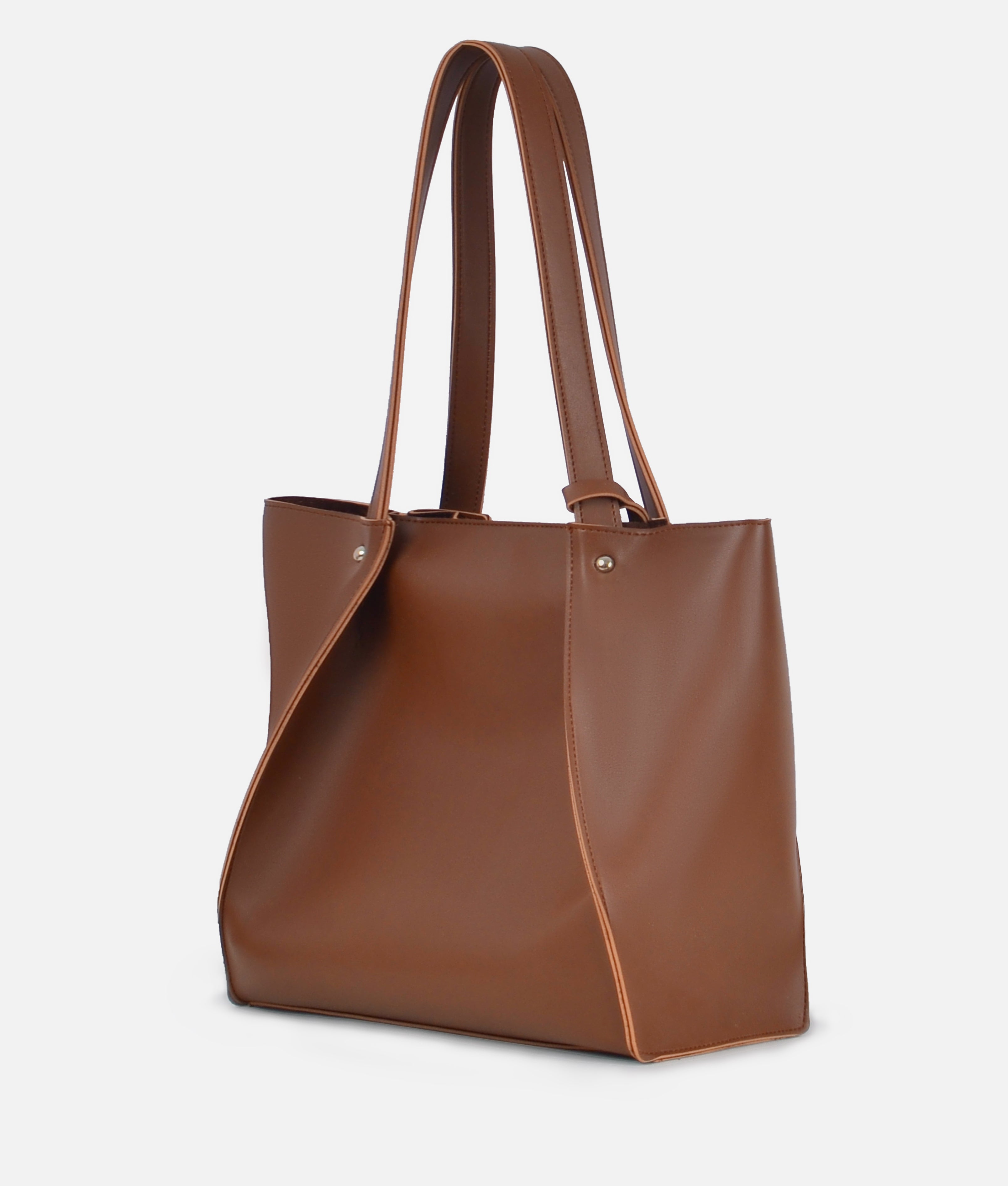 RTW Creation - Brown shopping tote bag