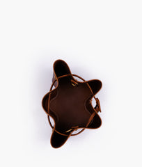 RTW Creation - Brown star drawstring bucket bag