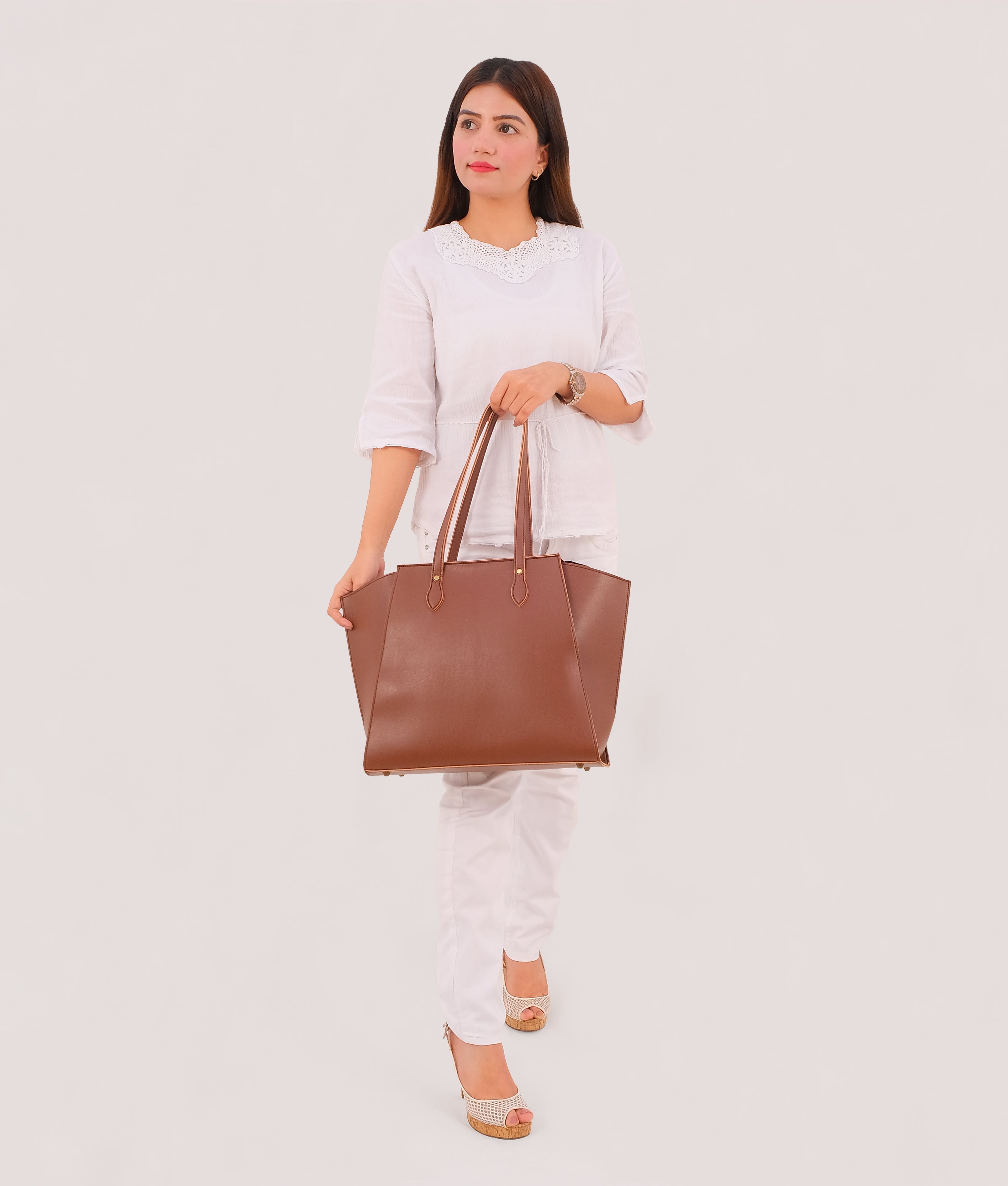 RTW Creation - Brown classic tote bag
