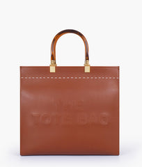 RTW Creation - Brown signature tote bag